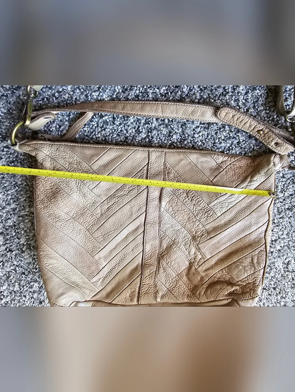 Lucky Brand Neutral Taupe Hobo Shoulder Bag